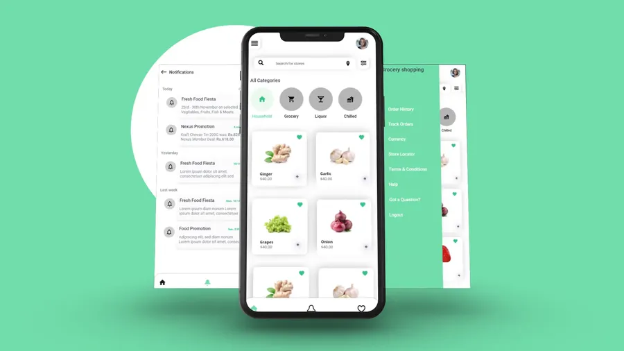 Grocery App product walkthrough thumbnail
