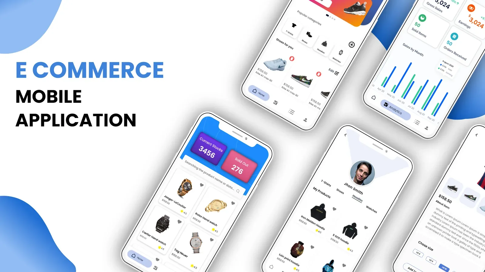 ECOMMERCE: Mobile Application screen designed and developed by Infusible Coder